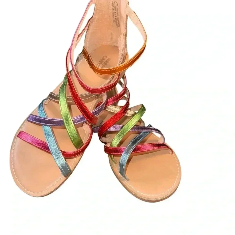 Harper Canyon Strappy Sandal, Multi Colored, Size 2 - Picture 9 of 12